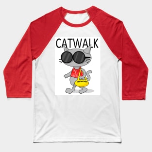 19 Catwalk Meowciaga Baseball T-Shirt